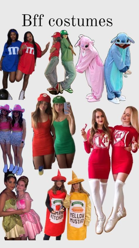 2 People Halloween Costumes, 2 Person Halloween Costumes, Two Person Halloween Costumes, Fun Halloween Outfits, Most Creative Halloween Costumes, Women Halloween Costume Ideas, Cute Group Halloween Costumes, Costume Ideas Women, Matching Halloween Costumes