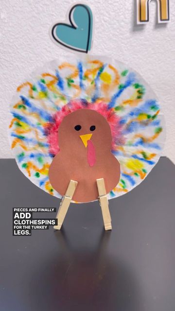 Coffee Filter Turkey, Turkey Template, Coffee Filter Crafts, Turkey Time, 2024 Ideas, Turkey Craft, Turkey Legs, Pre K Activities, Kindergarten Crafts