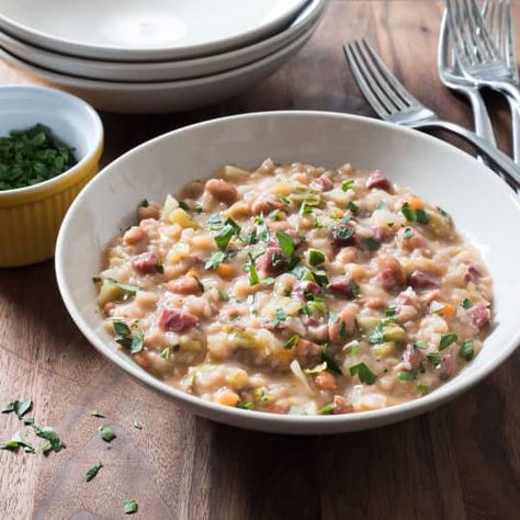 Red Wine Risotto with Beans (Paniscia) | Cook's Illustrated Red Wine Risotto, Wine Risotto, Shrimp Risotto, Donut Toppings, America's Test Kitchen Recipes, Kitchen Recipe, America's Test Kitchen, Cooks Illustrated, Americas Test Kitchen