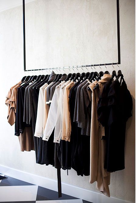 Clothing rail Ikea Clothes Rack, Wooden Clothes Rack, Clothing Rail, Garderobe Design, Wardrobe Design Modern, Portable Clothes Rack, Hanging Wardrobe, Diy Clothes Rack, Hanging Clothes Racks