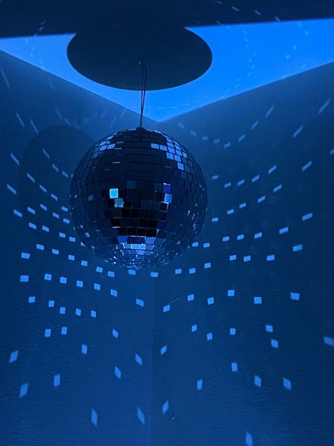 disco ball LED lights decoration nightclub party Blue Disco Ball, Blue Disco Ball Aesthetic, Disco Ball Club Aesthetic, Disco Ball Fairy Lights, Disco Ball Light Effect, Disco Ball Light, Nightclub Party, Paint Print, Disco Ball