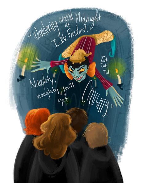 Harry Potter Peeves, Peeves Harry Potter, Harry Potter Fanart, Yer A Wizard Harry, The Goblet Of Fire, Potter Art, Goblet Of Fire, Art Fanart, Severus Snape