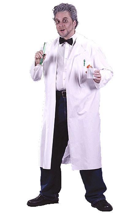 Mad Scientist Lab Coat Adult Costume for Halloween - Pure Costumes Mad Scientist Lab Coat, Scientist Lab Coat, Lab Coat Costume, Bratz Halloween, Mad Scientist Costume, Scientist Costume, Men's Lab Coat, Mad Scientist Lab, Bratz Halloween Costume