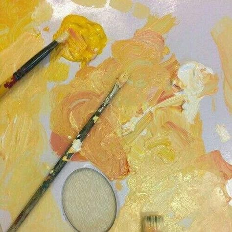 Image about art in Yellow Aesthetic by -`zarah´- Yellow Mood Board, Mustard Paint, Apollo Aesthetic, Yellow Aesthetics, Hufflepuff Aesthetic, All Things Yellow, Colors Aesthetic, Aesthetic Yellow, Yellow Theme