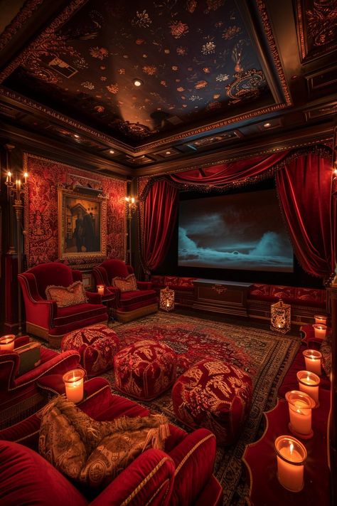 Home Theater Ideas Luxury, Small Theater Room Ideas, Luxury Movie Theater, Home Cinema Room Ideas, Theater Room Ideas, Small Home Theater Rooms, Small Theater Room, Home Theatre Design, Small Home Theater