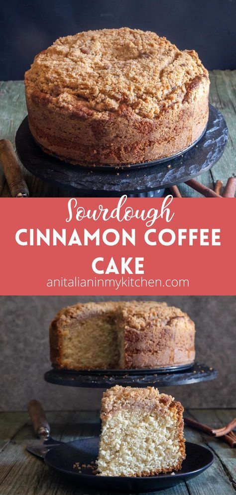 Sourdough Discard Bundt Cake, Cinnamon Bunt Cake, Sourdough Coffee Cake Recipe, Sourdough Coffee Cake, Sourdough Discard Recipe, Cinnamon Bread Easy, Sunday Baking, Sourdough Discard Recipes, Crumb Cakes