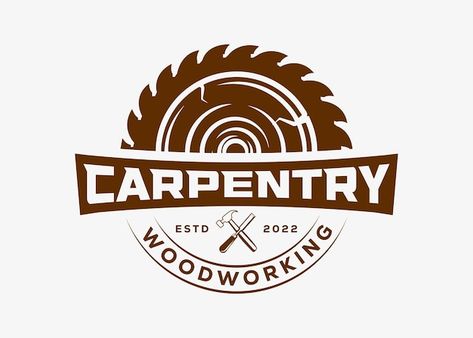 Carpentry Logo Design, Carpentry Logo, Tool Logo, Construction Logo, Construction Tools, Logo Business, Buick Logo, Vintage Logo, Carpentry