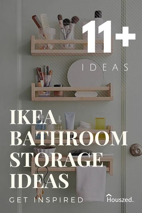 11 Clever IKEA Bathroom Storage Ideas Over The Toilet Shelves Diy, Create Storage In Small Bathroom, Create Bathroom Storage, Over The Toilet Storage Ideas Small Spaces, Toilet Shelves Ideas Small Spaces, Ikea Bathroom Decor, Ikea Bathroom Ideas Storage, Bathroom Ikea Storage, Small Bathroom Ikea Ideas