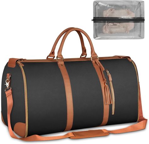 Amazon.com | Ytonet Carry On Garment Bag, Large PU Leather Duffle Bag for Women, Waterproof Garment Bags for Travel with Shoe Pouch, 2 in 1 Hanging Suitcase Suit Travel Bags, Gifts for Women, Pink | Garment Bags Travel Duffle Bag Women, Garment Duffle Bag, Leather Garment Bag, Suit Bag, Leather Duffle, Duffle Bag Travel, Travel Duffel, Women Pink, Duffel Bag Travel