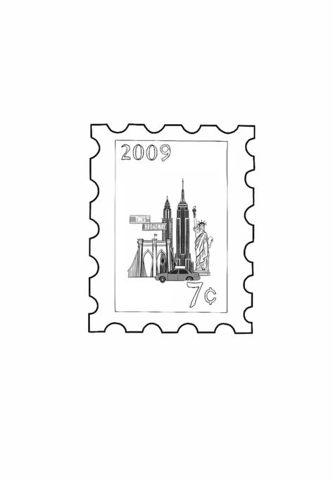 Nyc Postage Stamp Tattoo, New York Themed Tattoos, Chicago Tattoo Ideas Simple, Nyc Stamp Tattoo, New York City Tattoo Ideas, New York Stamp Tattoo, New York Inspired Tattoo, Travel Stamp Tattoo, Tattoo Fixes