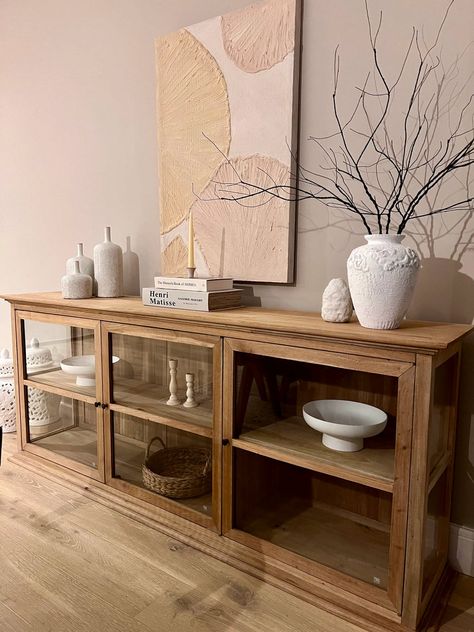 Furniture - Salty Casa Display Cabinet Ideas Living Room, Sideboard Under Tv, Living Room Sideboard Decor, Side Board Design, Sideboard Decor Dining Room, Sideboard Styling, Hallway Sideboard, Living Room Sideboard, Display Sideboard