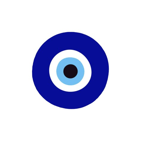 Devil Eye, Dots, Blue, Black