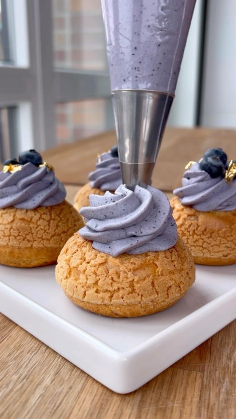 Sve objave • Instagram Blueberry Ganache, Lemon Pastry Cream, Lemon Pastry, Choux Cream, Blueberry Compote, Choux Pastry, Food Business, Pastry Cream, Dessert Decoration