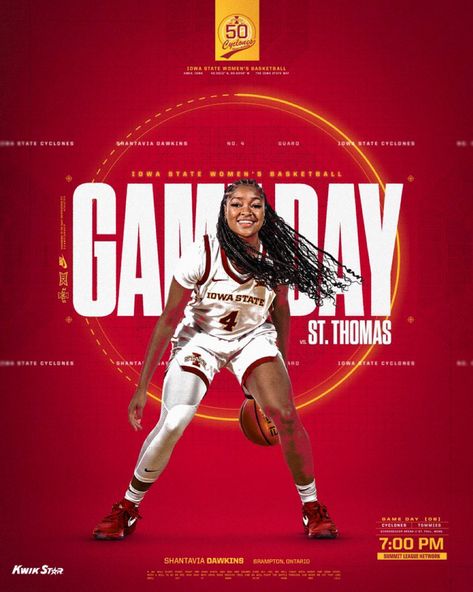 Ames Iowa, Sports Design Ideas, Dress Rehearsal, Sport Poster Design, Iowa State Cyclones, Graphic Design Photoshop, Sport Art, Sports Graphics, Sports Graphic Design