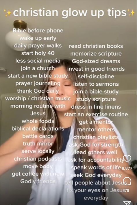 How To Be Christian, Glow Up With God, How To Be A Christian At School, Christian Tips For Teens, Bible Glow Up, Christian Glow Up, Christian Advice For Teens, Christian Glowup, Christian Girl Glow Up