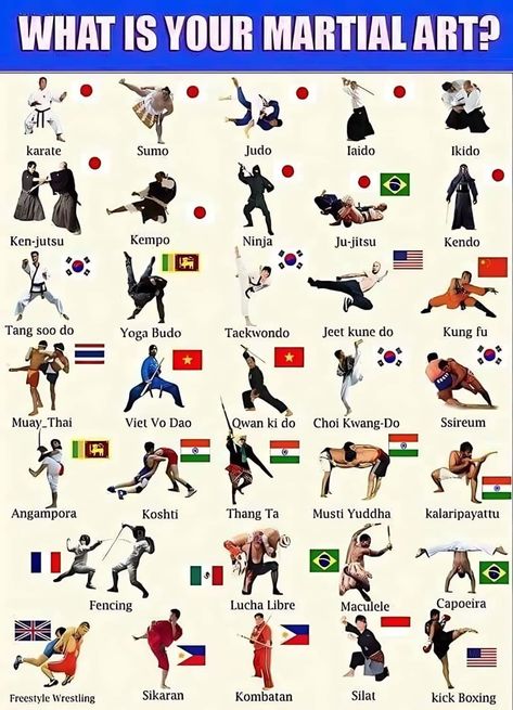 Type Of Martial Arts, Types Of Martial Arts, Martial Arts Sparring, Jiu Jitsu Techniques, Martial Arts Techniques, Ju Jitsu, Martial Arts Styles, Martial Arts Workout, Kendo