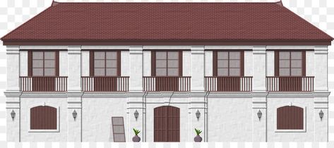 Filipino Home, Colonial Facade, Vigan City, Filipino House, Spanish Colonial Homes, Architecture Blueprints, Retail Architecture, Residential Building Design, Classic House Design