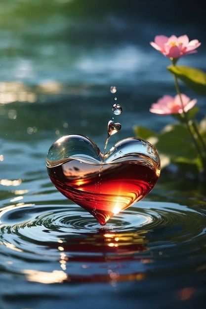 Photo water in shape of heart | Premium Photo #Freepik #photo Pictures Of Hearts, Beautiful Heart Pictures, Different Hearts, Eagle Chest Tattoo, Heart Pics, Heart Photos, Love Pics, Shape Of Heart, Water Shape