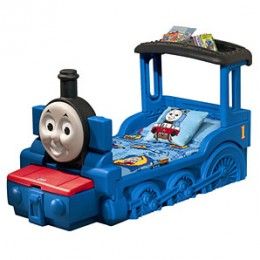 Thomas The Tank Engine Bed and Bedroom Set Cool Toddler Beds, Thomas Bedroom, Train Bed, Train Bedroom, Tikes Toys, Toddler Boys Room, Toddler Beds, Kids Products, Boys Bedding