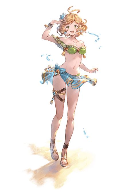 Granblue Fantasy Art, Poses References, Female Character Design, Character Designs, Beautiful Fantasy Art, Anime Poses, Anime Artwork, Art Reference Poses, Cute Anime Character