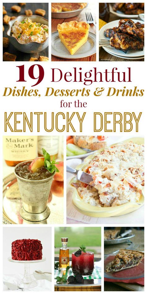 Kentucky Derby Desserts, Hot Browns, Kentucky Derby Food, Kentucky Derby Recipes, Kentucky Derby Party Outfit, Kentucky Derby Party Games, Derby Recipe, Kentucky Derby Pie, Derby Party Food