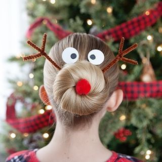 Christmas Tree Hair, Girls School Hairstyles, Toddler Hairstyles Girl, Wacky Hair, Christmas Hairstyles, Simple Christmas Tree, Curly Bob Hairstyles, Holiday Hairstyles, Christmas Hair