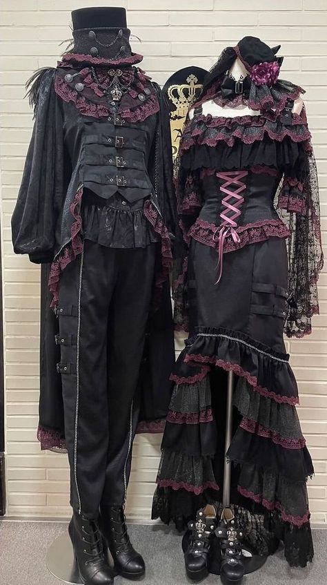 Victorian Goth Male Fashion, Fancy Outfits Masc, Dark Royalty Outfits, Dark Feminine Aesthetic Clothes, Romantic Goth Outfits Male, Outfit Ideas Reference, Vkei Clothing, Victorian Goth Male, Romantic Goth Male