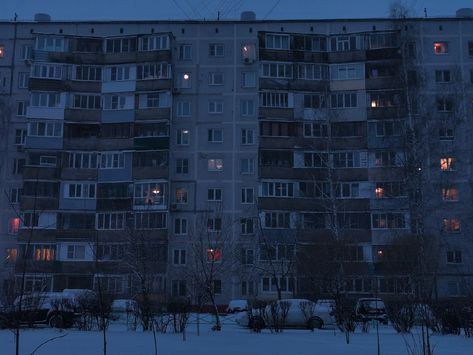 Anglo Gothic, Polish Core, Favorite Aesthetic, Brutalism Architecture, Russian Winter, Europe Aesthetic, Winter Scenery, Blue Hour, Russian Blue