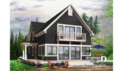 Narrow Beach House Plans, Beach House Plans Open Floor, Drummond House Plans, Shingle Exterior, Beach House Plans, Lake House Plans, Traditional House Plan, Base Model, Traditional House Plans