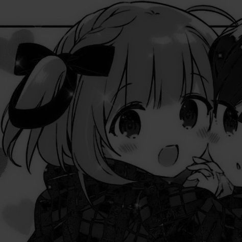 Porofayl Set Love, Anime Monochrome, Matching Profile Pictures, Aesthetic Backgrounds, Girl Icons, Matching Pfp, Cute Anime Character, Matching Icons, Aesthetic Anime