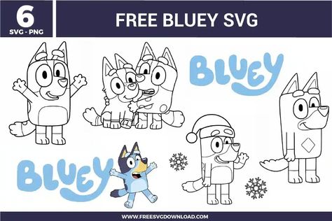 Bluey Free SVG Files | Free SVG Download Bluey Svg Free, Bluey Svg Cricut Free, Free Bluey Svg, Free Svg Fonts, Bluey Svg, Essential Oils For Pain, Disney Easter, Winter Svg, Free Svg Files