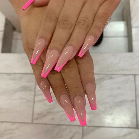 Shine Nails, Coffin Nails Long, Ballerina Nails, Nail Swag, Summer Acrylic Nails, Pink Nail, Pink Acrylic Nails, Acrylic Nail Art, Coffin Nails Designs