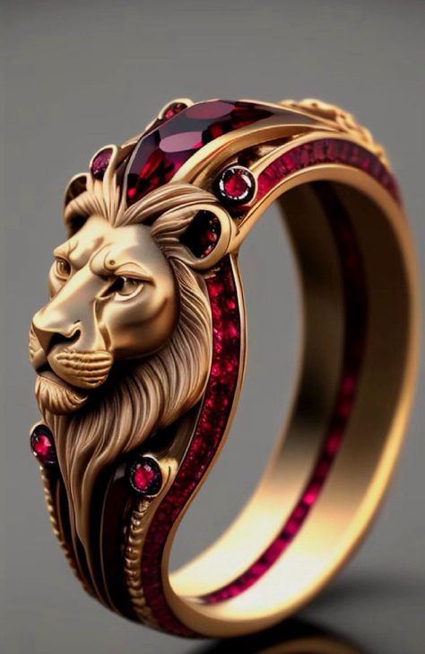 Magic Rings, Head Ring, A Lion, Lion Head, Gold Ring, Lion, Lost, Money, Band