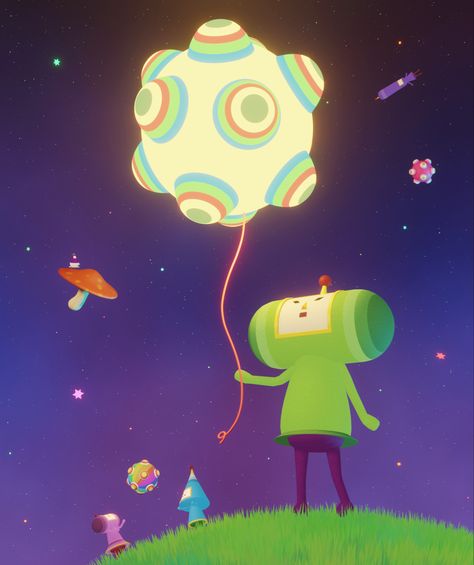 Beautiful Katamari, Katamari Damacy, Animal Print Background, Video Game Fan Art, Low Poly Art, Movie Gifs, Game Inspiration, Do Your Best, Indie Games