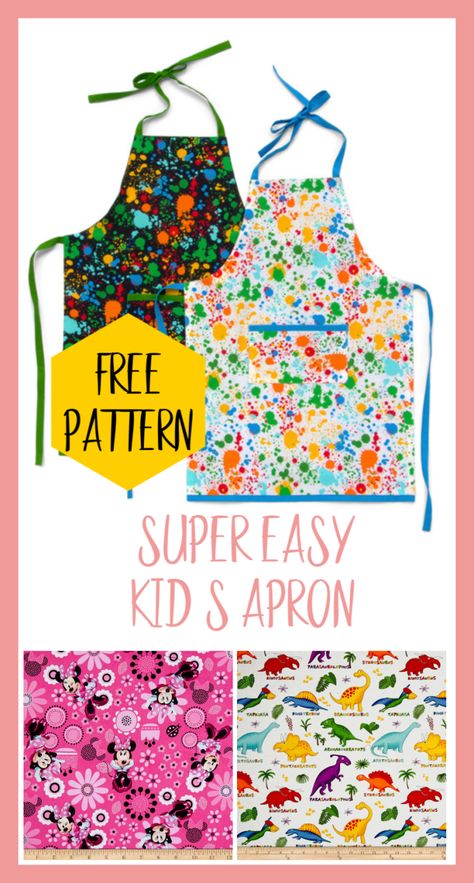 Toddler Apron Pattern Free, Kids Apron Diy, Girl Apron Pattern, Kids Apron Pattern Free, Easy Apron Pattern, Childrens Apron Pattern, Free Apron Pattern, Child Apron Pattern, Apron Pattern Free