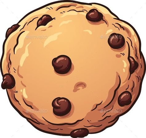 Chocolate Chip Cookie by memoangeles | GraphicRiver Cookie Vector, Chocolate Chip Cookie, Chip Cookies, Art Illustration, Chocolate Chip Cookies, Chocolate Chip, Food And Drink, Clip Art, Illustrations