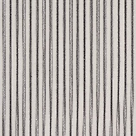 Wellfleet Ticking Stripe - Black Fabric | Schumacher Ticking Stripe Fabric, Flame Test, Elegant Living Room Design, Aqua Wallpaper, Waverly Fabric, Navy Wallpaper, Schumacher Fabric, Ticking Fabric, Pebble Grey