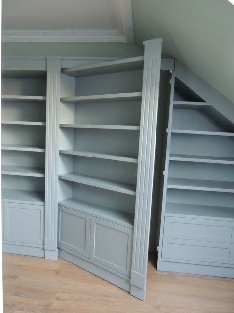 Secret Door Bookshelf Closet, Bookcase With Hidden Door, Bookcase Hidden Doors, Bookshelf With Hidden Door, Secret Wall Door, Hidden Room In Closet, Diy Hidden Bookcase Door, Secret Door Bookshelf, Bookcase Door Secret