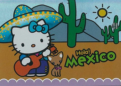 Hello Kitty minipostcard - Mexico | Marja | Flickr Honduran Hello Kitty, Mexican Sanrio, Mexican Hello Kitty Pfp, Colombian Hello Kitty, Mexico Hello Kitty, Hello Kitty Guatemala Flag, Hello Kitty Mexico Flag, Hello Kitty Mexican, Mexican Hello Kitty