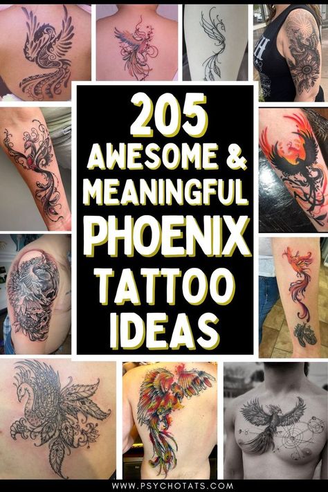 Phoenix Tattoo Simple Phoenix Tattoo, Phoenix Tattoo Women, Phoenix Tattoo Sleeve, Still I Rise Tattoo, Phoenix Tattoo Ideas, Phoenix Back Tattoo, Girlfriend Tattoos, Phoenix Tattoo For Men, Rising Phoenix Tattoo