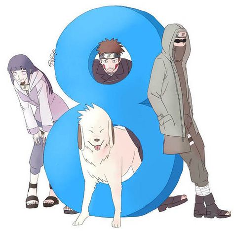 Team 8 Naruto, Kiba And Akamaru, Kiba Inuzuka, Shino Aburame, Anime Group, Team 8, Naruto Teams, Naruto Fan Art, Naruto Sasuke Sakura