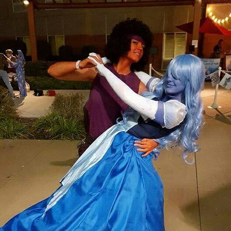 Ruby And Sapphire Cosplay, Sapphire Cosplay, Sapphire Su, Ruby And Sapphire, Ruby Sapphire, Blue Diamond, Steven Universe, Maxi Skirt, Ruby