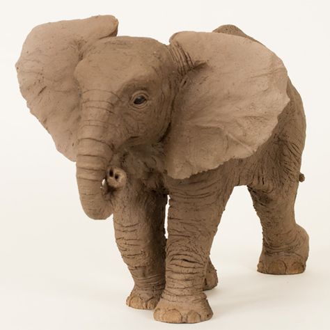 Ceramic Elephant Sculpture, Ceramic Animals Sculpture, Elephant Ceramics, Elephant Pottery, Elephant Calf, Bull Elephant, Elephant Photography, Ceramic Elephant, Elephant Sculpture