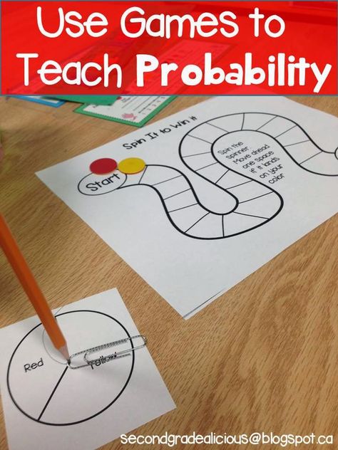 Likely or Unlikely? Teaching Probability | Create Dream Explore Teaching Probability, Board Game Ideas, Probability Lessons, Probability Games, Probability Activities, Probability Math, Make Math Fun, Big Ideas Math, Math Answers