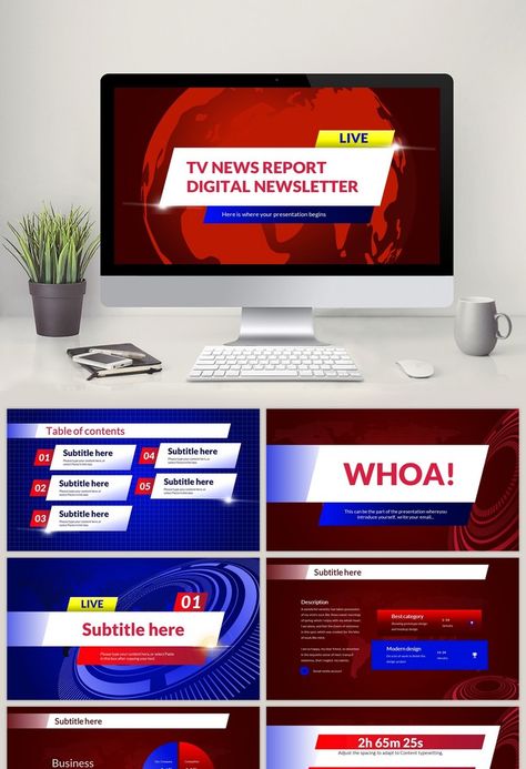 News Ppt Template, Research Powerpoint Presentation, News Report Template, Red Powerpoint Template, News Presentation, Digital Newsletter, News Template, Best Powerpoint Presentations, Mẫu Power Point