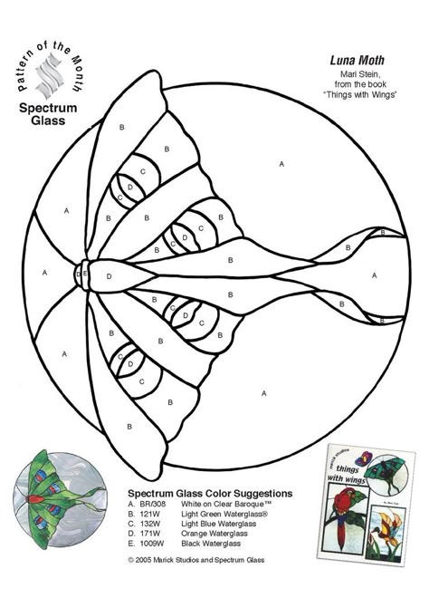 Luna Moth Template, Stained Glass Insect Patterns, Luna Moth Pattern, Luna Moth Stained Glass Pattern, Stained Glass Moth Pattern, Stained Glass Luna Moth, Cute Stained Glass Patterns, Stained Glass Insects, Moth Stained Glass Pattern