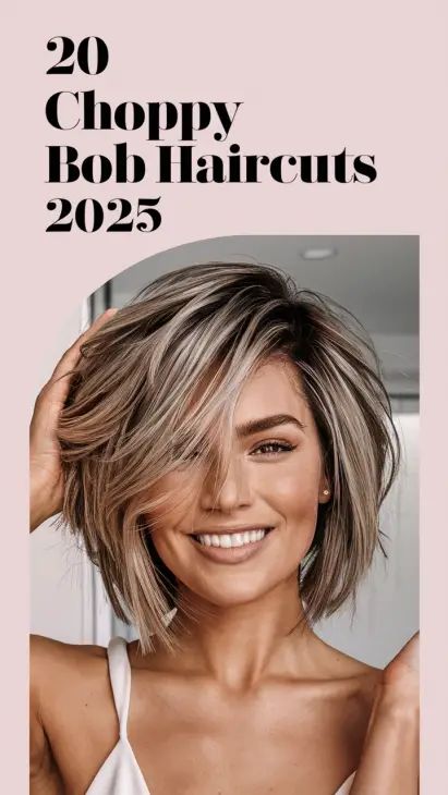 20 Choppy Bob Haircuts for 2025: Best Ideas for Fine, Thick, and Medium-Length Hair with Bangs Blond Hairstyles Medium Length, Shoulder Length Long Bangs, Yourwifeknows Hair, Style For Shoulder Length Hair, Textured Shoulder Length Bob, Bob Haircuts For Women Over 40, Choppy Medium Length Hair Straight, Hair At 40 For Women, Choppy Shoulder Length Hairstyles