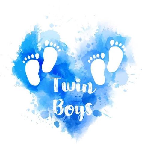 Twin Baby Photos, 가족 일러스트, Twins Announcement, Newborn Quotes, Twin Baby Boys, Baby Print Art, Idee Babyshower, Pregnancy Art, Baby Art Projects