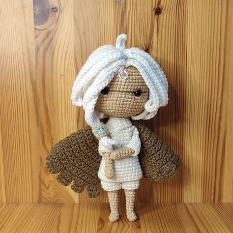 Crochet Pattern: Skykid Chibi Moth Doll from Sky: Children of the Light Sky Cotl Crochet, Crochet Chibi, Sky Children Of The Light, Sky Games, Knitted Teddy Bear, Easter Toys, Sky Cotl, Halloween Toys, Dragon Toys