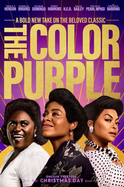 The Color Purple (2023) Movie Poster The Color Purple Movie, The Color Purple Musical, Purple Music, Fantasia Barrino, Film Thriller, Nicky Larson, Birth Colors, Circus Characters, Danielle Brooks